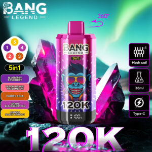 Bang Legend 120000 Puffs Vape 5-in-1 Mesh Rechargeable