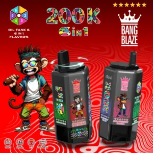 BANG BLAZE 200K 6-in-1 Disposable Vape 200,000 Puffs Dual Mesh Type-C